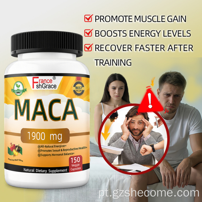 Shecome Maca suplemento masculino força comprimidos para aumento do pênis